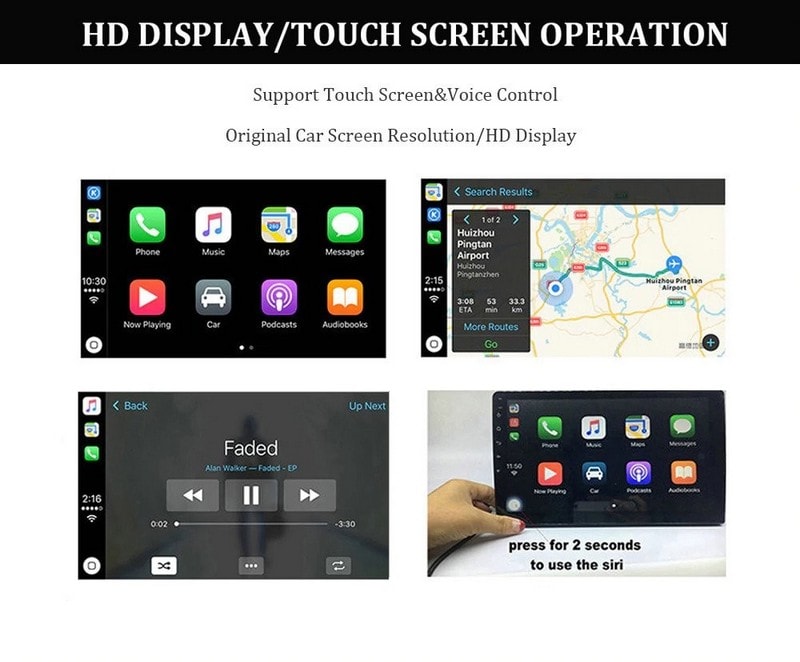 Apple Carplay Dongle, Universal CarPlay Adapter Plug and Play 10